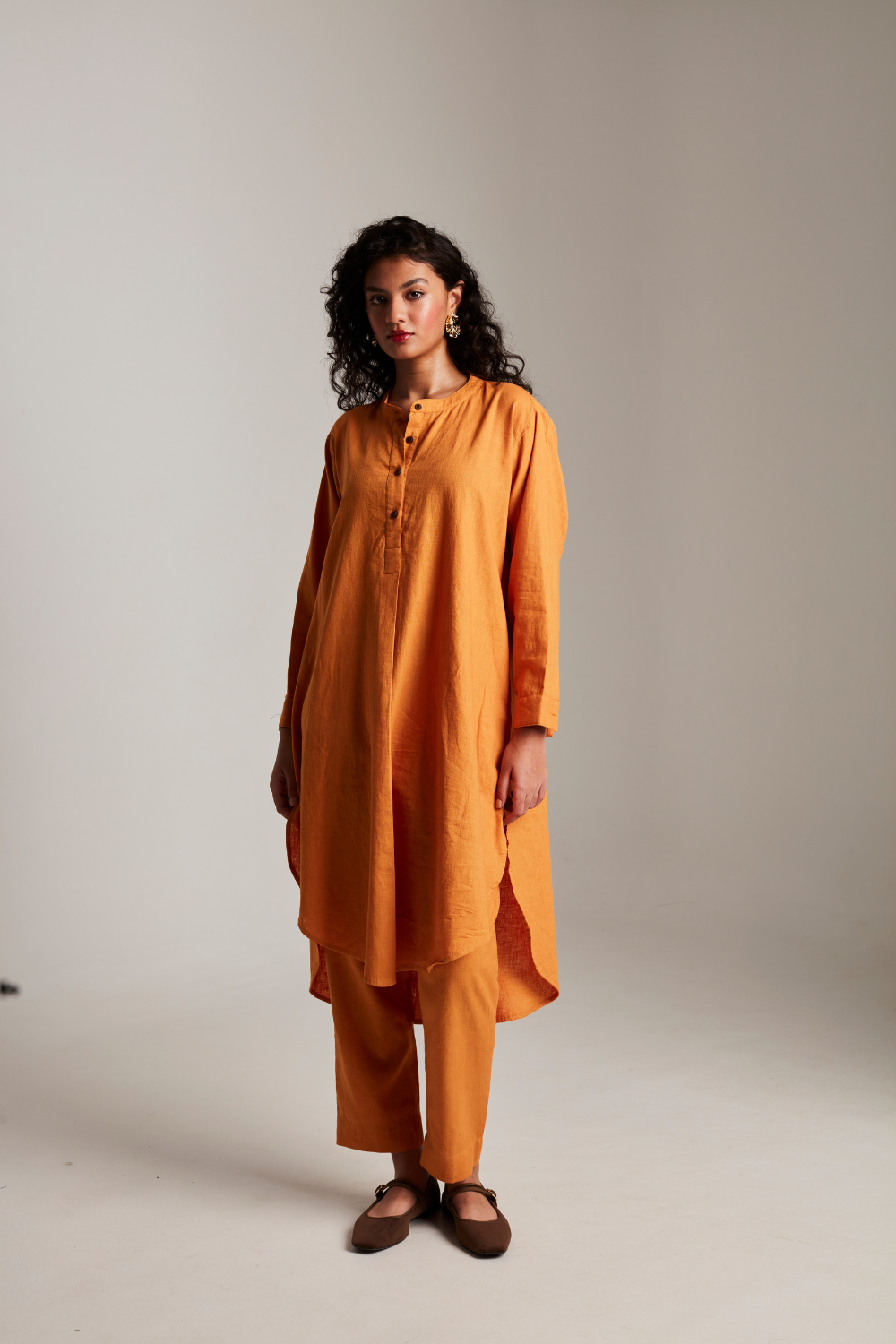 Mango Co-Linen Round Hem Kurta set