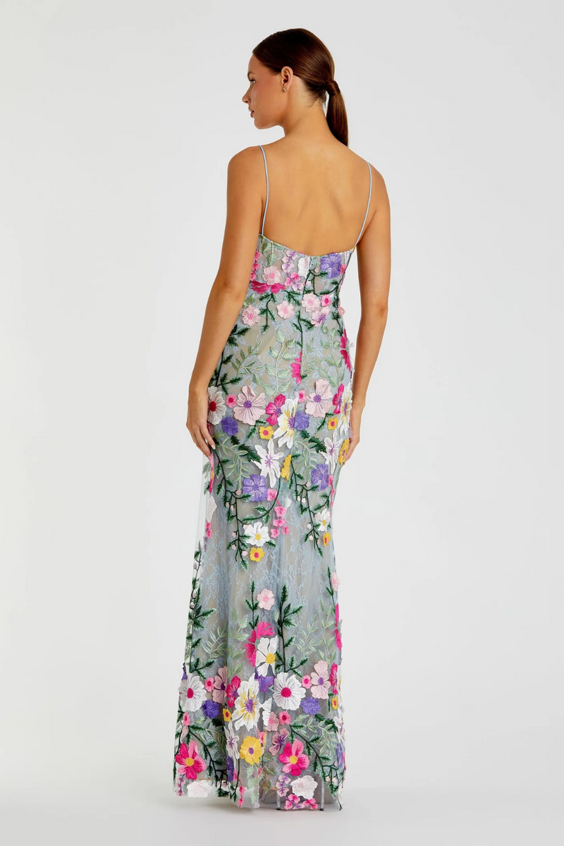 68897-Bustier Gown-Sage Multi mul by Mac Duggal in multi color for women Worldwide
