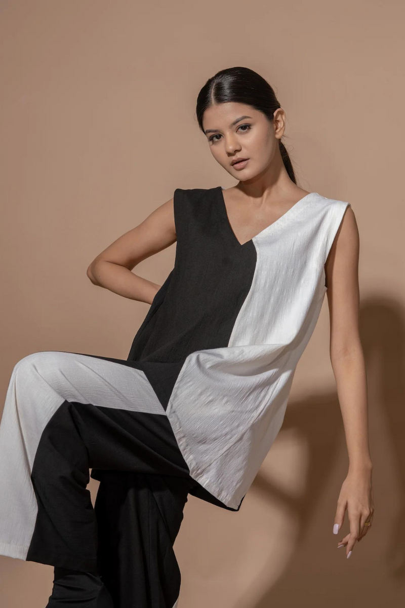 Sage Pants viscose lycra pants/trousers by Stoique in black, off white for women Worldwide