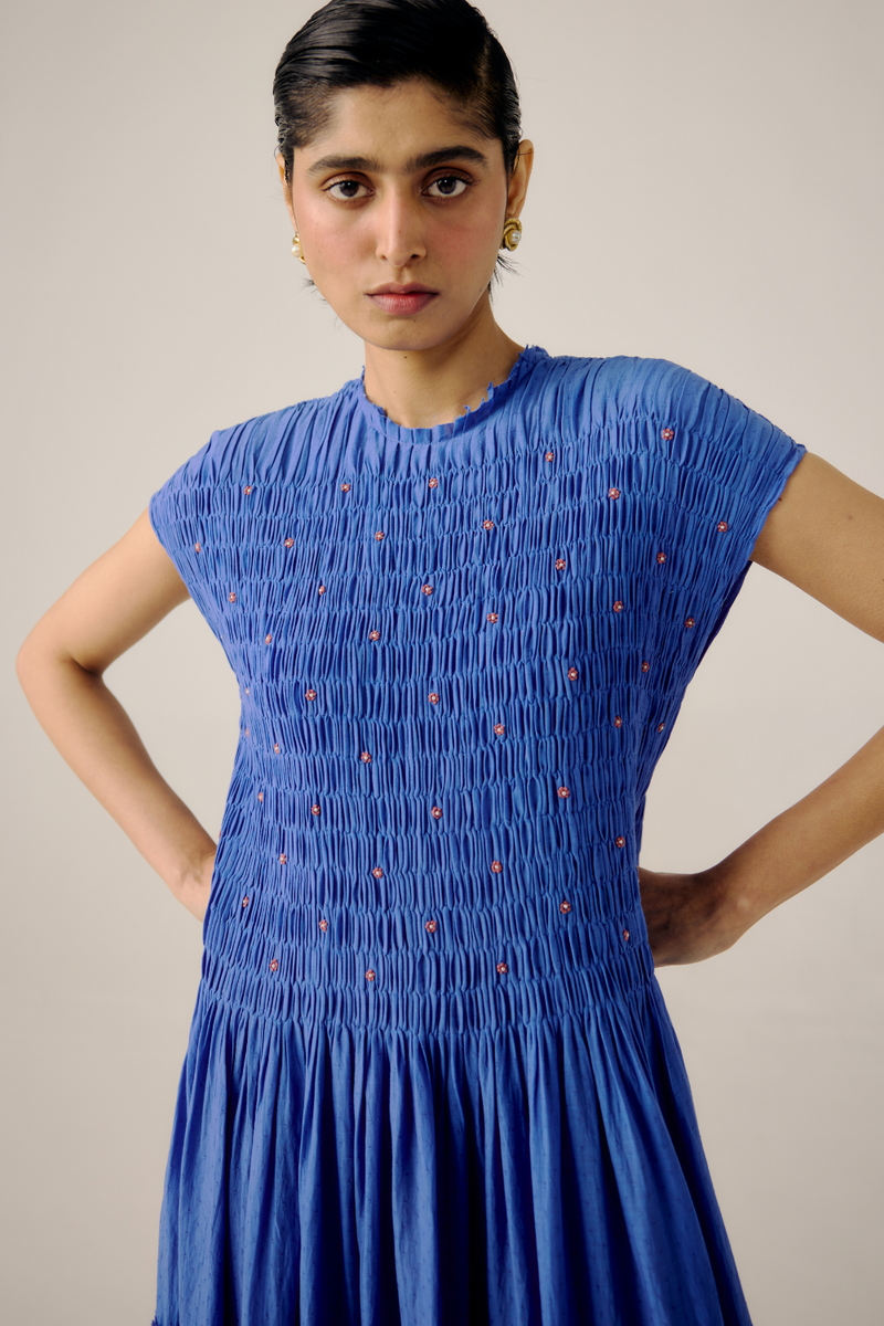 July Dress - Electric Blue by CORD in blue for women Worldwide
