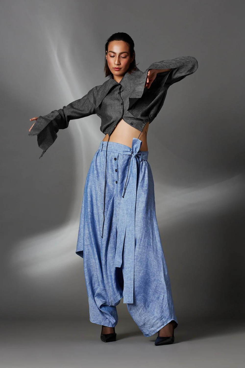 Abir Trousers in Blue-Light Blue