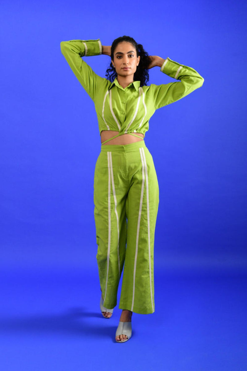 SCREAM GREEN PANTS Bottoms by Rias for women Worldwide