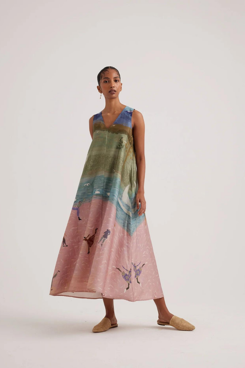 Ravine Dress-Skater satin by CORD for women Worldwide