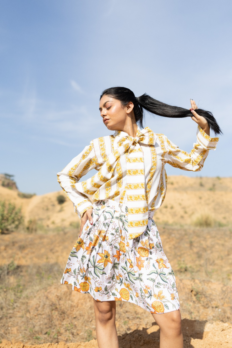 Tequila Sunrise cotton by Marche in ivory color for women Worldwide