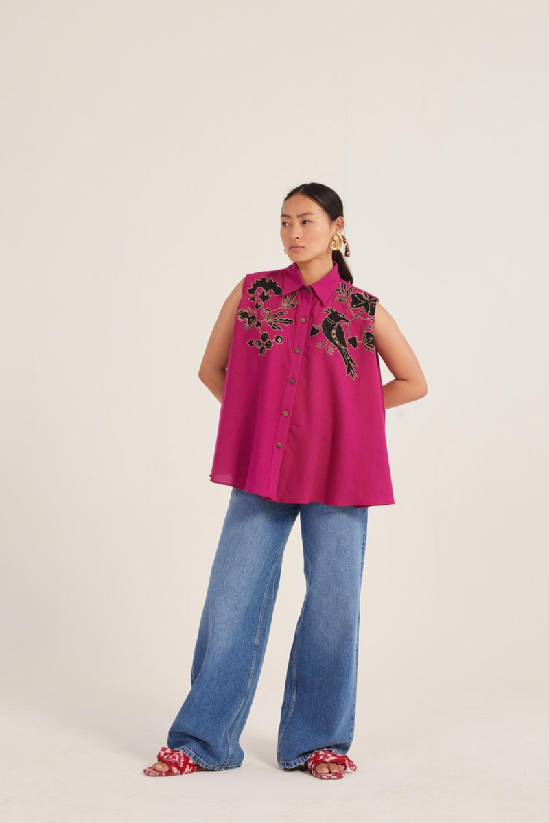 Tai Handloom Blouse cotton by JodiLife for women Worldwide