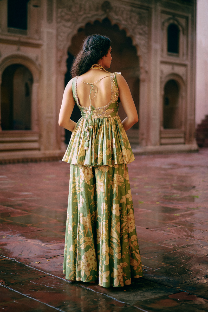 PH-2474 
Peplum 
Palazoo Set by Paulmi & Harsh for women Worldwide