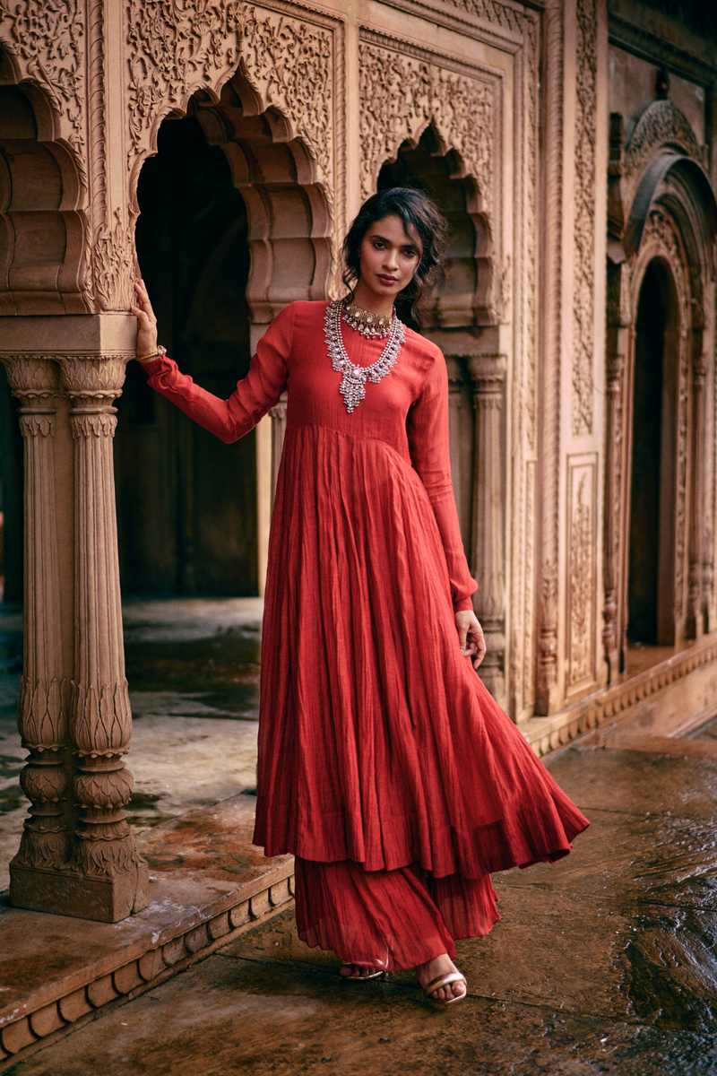 PH-2475 
Anarkali 
Skirt 
Dupatta Set by Paulmi & Harsh for women Worldwide