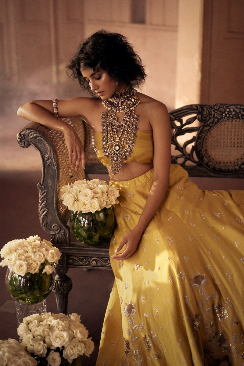 PH-2467 
Lehenga 
Blouse 
Dupatta Set by Paulmi & Harsh for women Worldwide