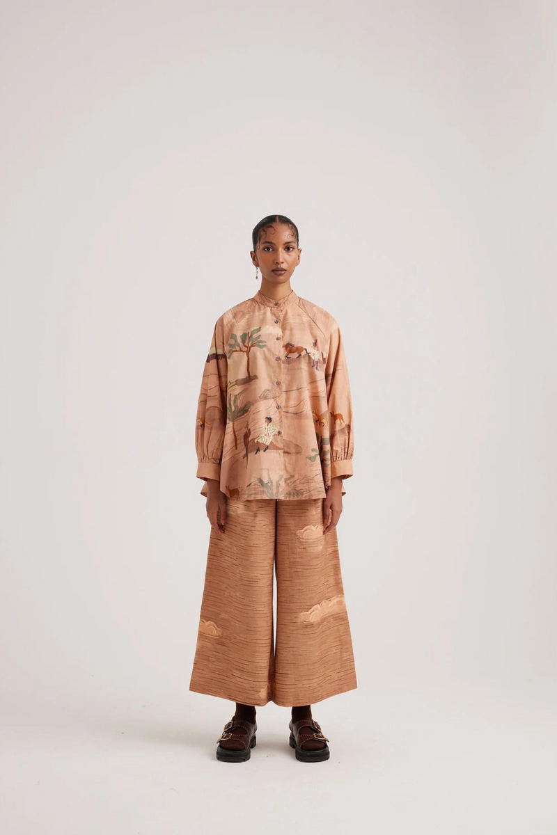Wide Leg Pants-Derby cotton by CORD for women Worldwide