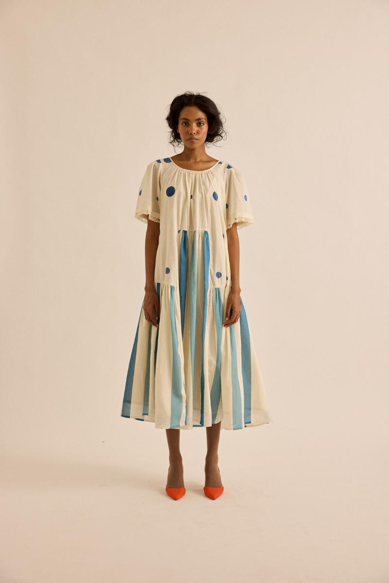 Wild Pine Dress mul dress by Khara Kapas in off-white for women Worldwide