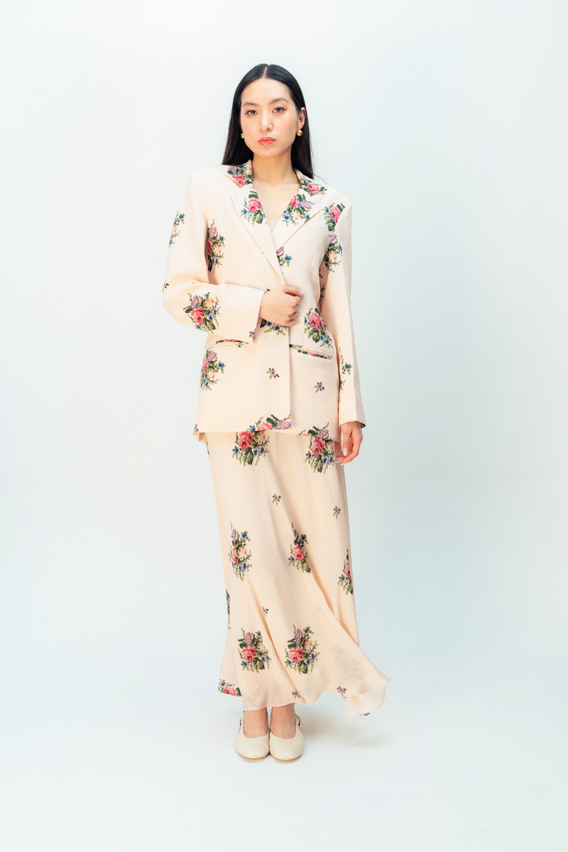 AMBER GLEAM JACKET crepe jacket/overlay by Ode to Odd in blush pink for women Worldwide