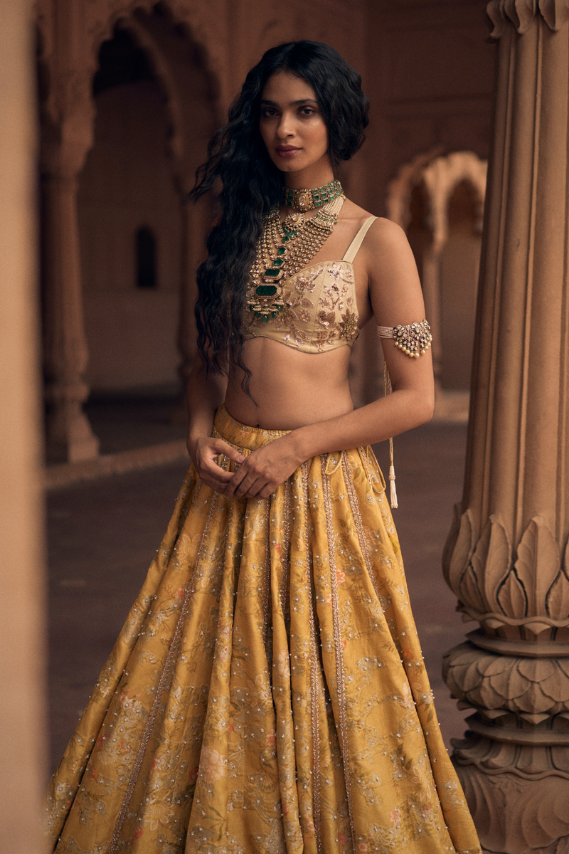PH-2465 
Lehenga 
Blouse 
Dupatta Set by Paulmi & Harsh for women Worldwide