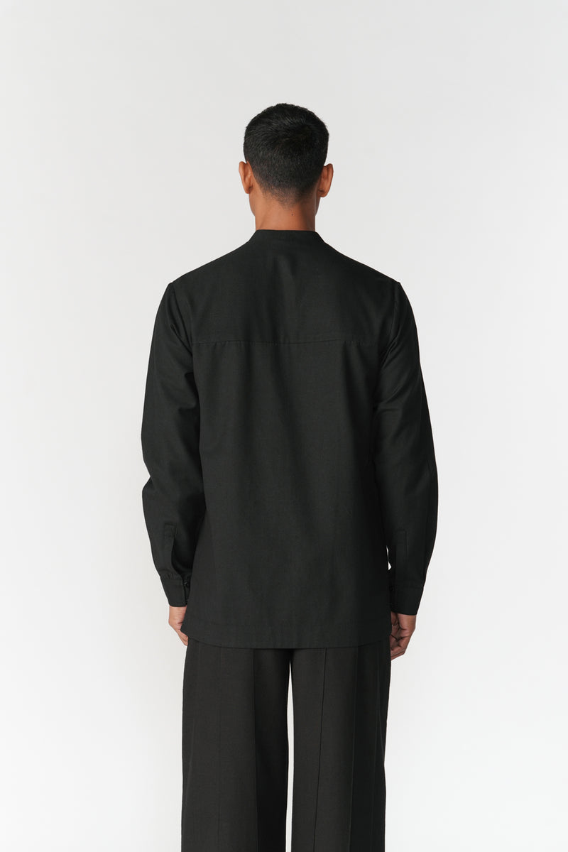 Relaxed Cotton Shirt top/shirt by Turn Black in black for men Worldwide