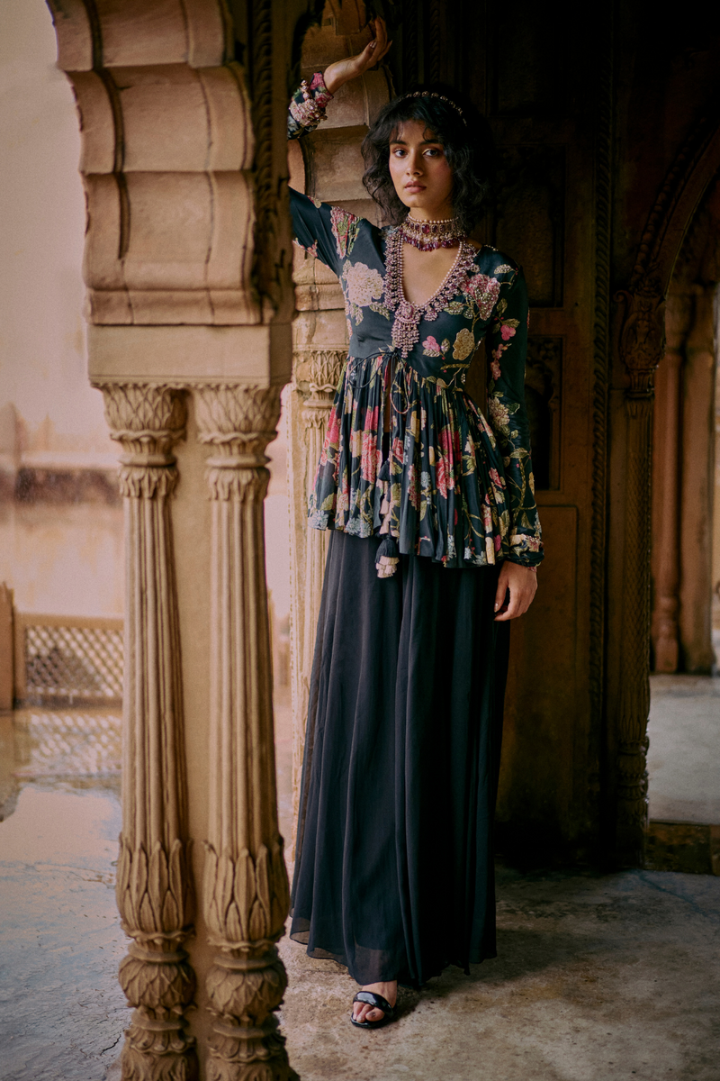 PH-2495 
Peplum 
Plazzoo Set by Paulmi & Harsh for women Worldwide