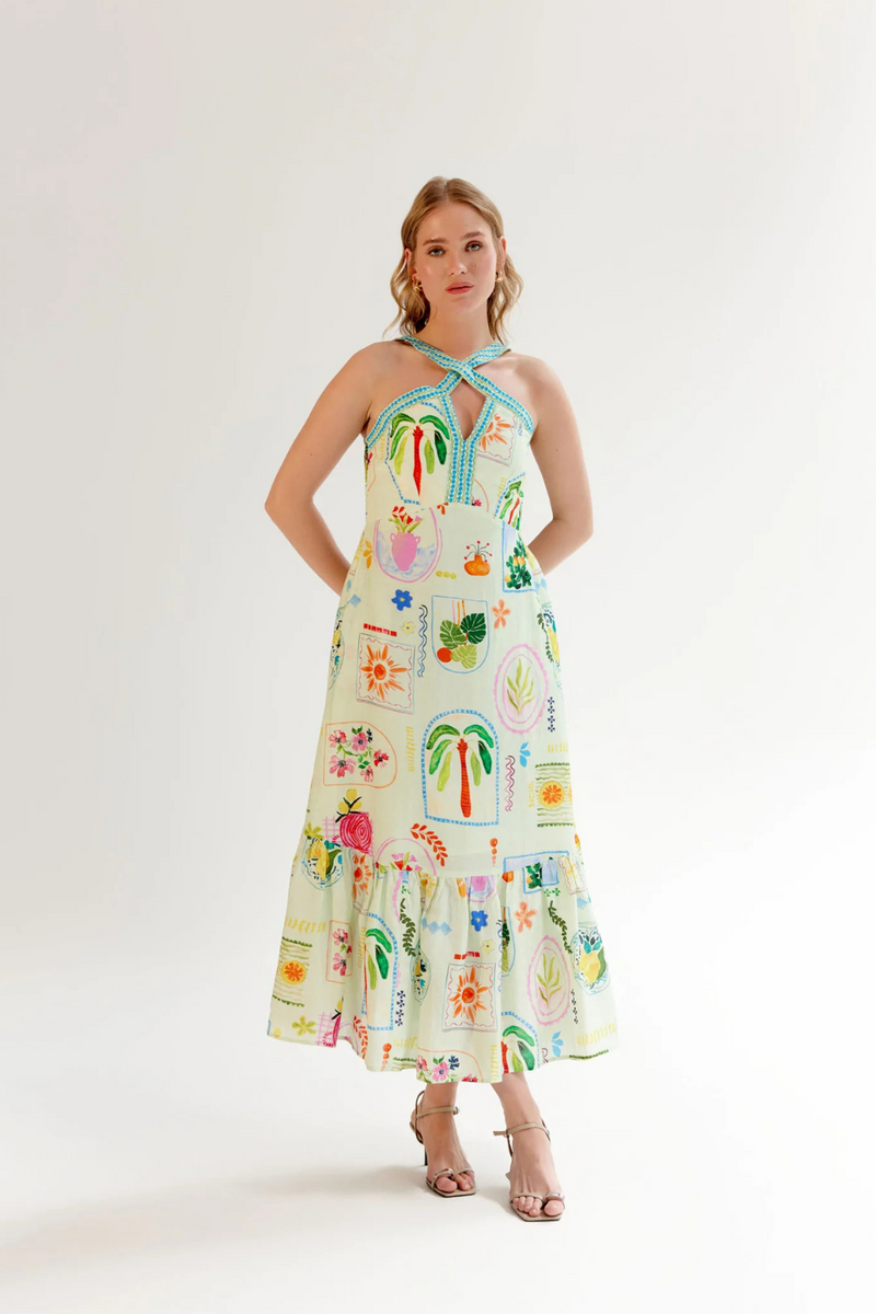 Aida Maxi - Postcard linen by NOIB for women Worldwide