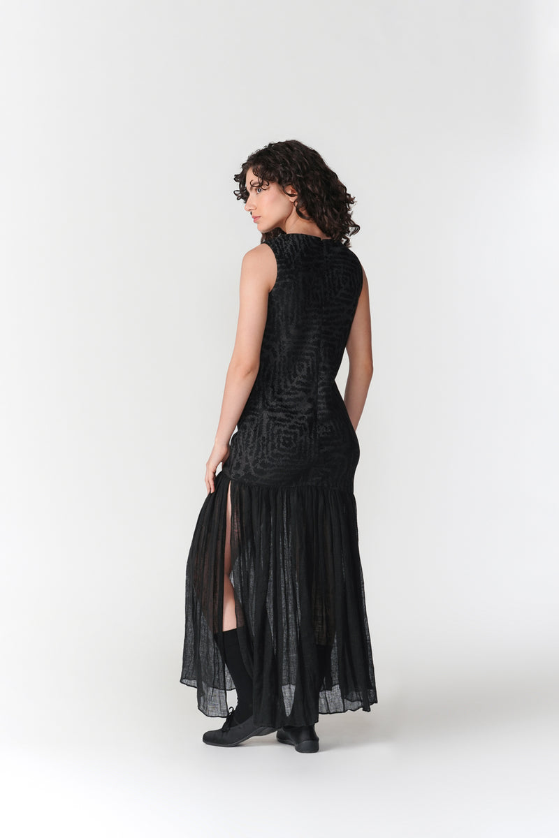 Cowl Neck Bias Dress dress by Turn Black in black for women Worldwide