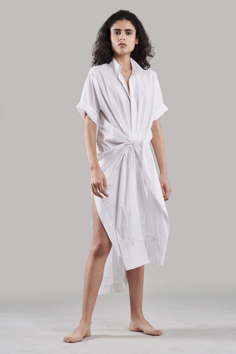 Rohati Shirt Dress poplin by Ituvana in black color for women Worldwide