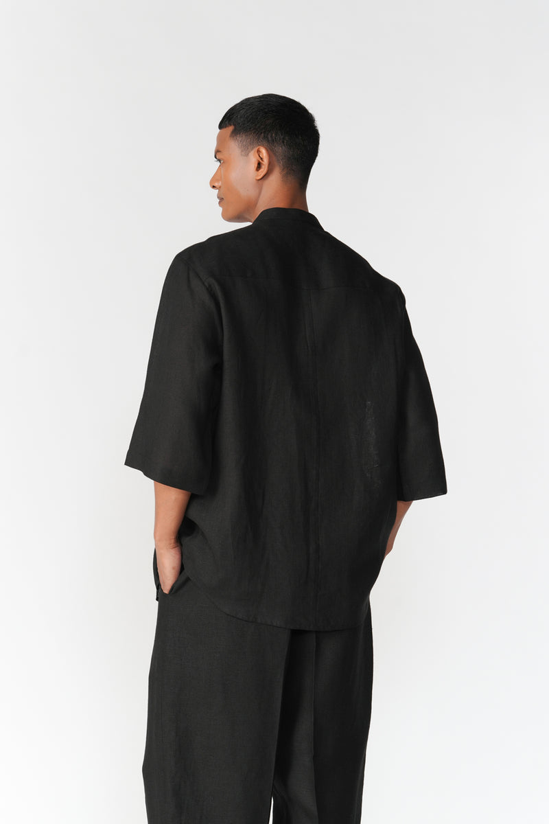 Dhar Set co-ord set by Turn Black in black for men Worldwide