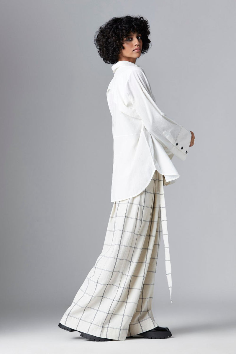 OLIVER SHIRT cotton Tops and Shirts by Chola in white color for women Worldwide