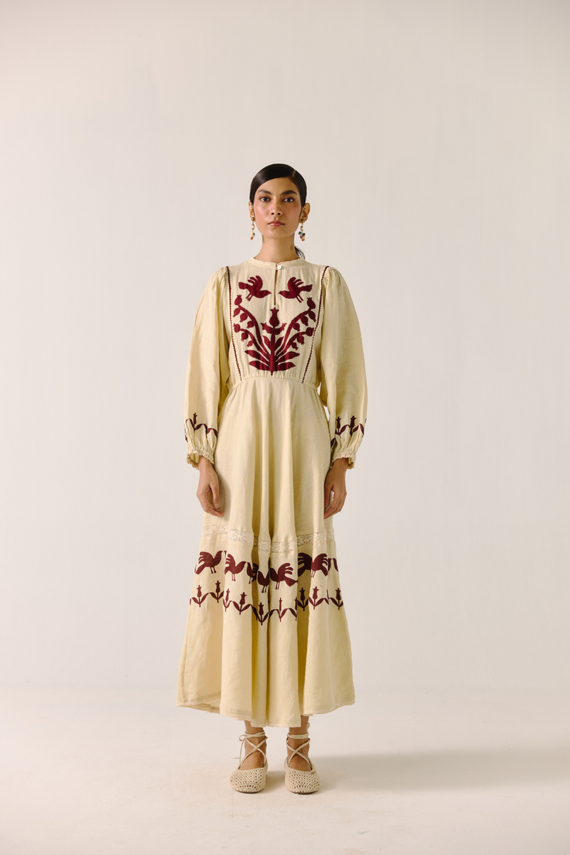 Emma Dress - Ivory by CORD in ivory for women Worldwide