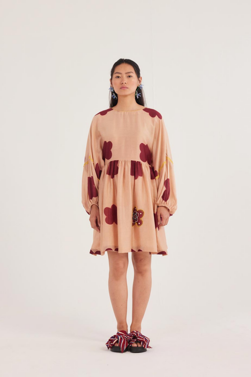Nama Short Dress chanderi by JodiLife for women Worldwide