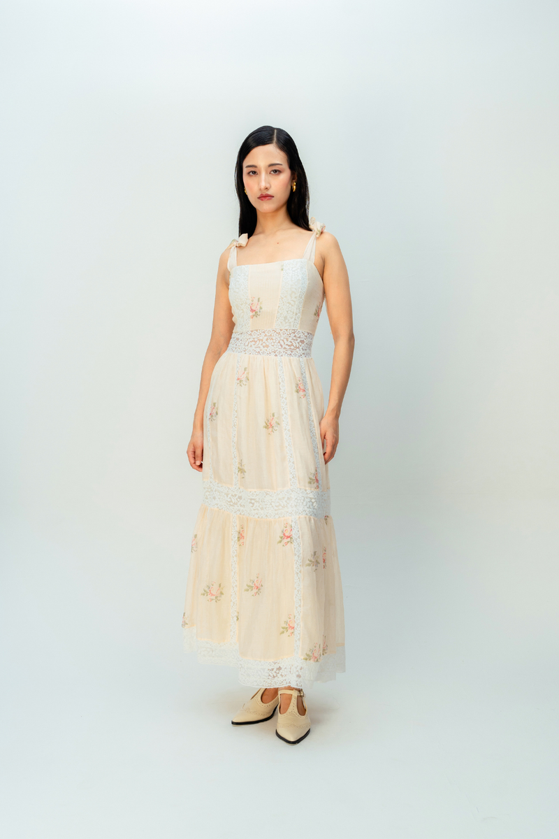 CREAME SUNSET DRESS mul dress by Ode to Odd in blush pink for women Worldwide