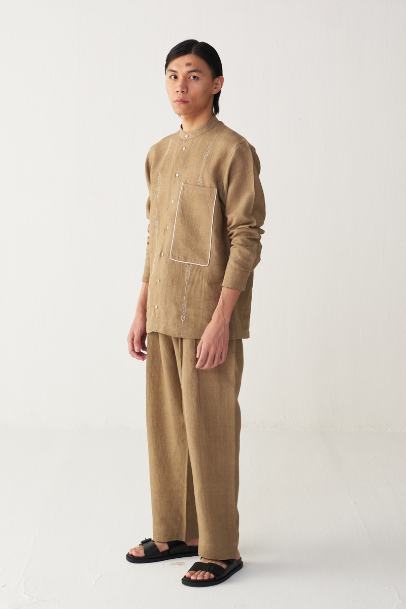 THREE PLEAT BOTTOM