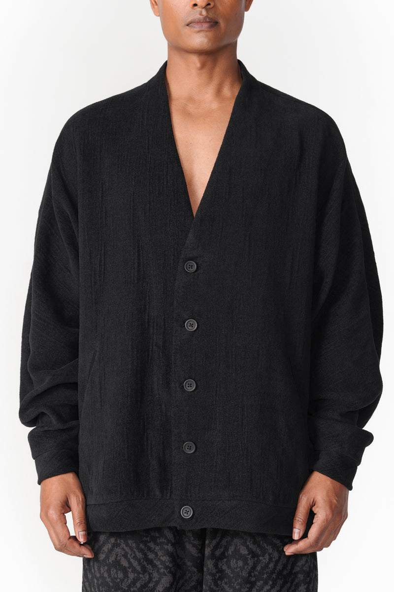 Oru Cardigan jacket/overlay by Turn Black in black for women Worldwide