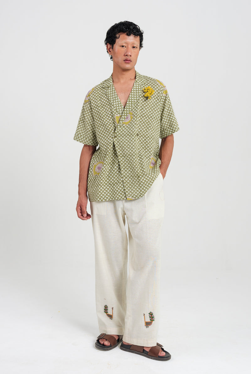 Panna Men Shirt cotton shirt by Jodi Men in green for men Worldwide