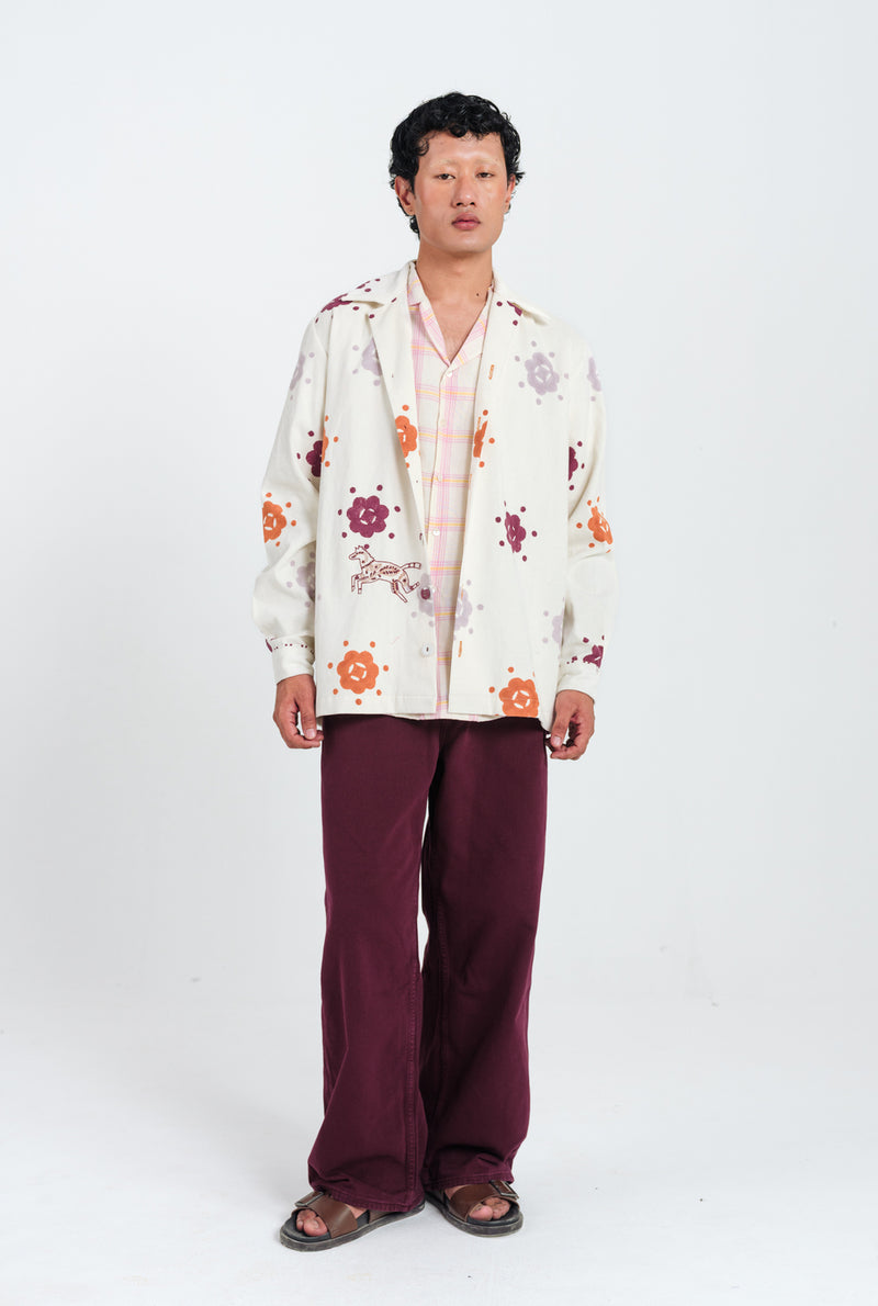 Thandai Cordoury Shacket corduroy jacket by Jodi Men in white for men Worldwide