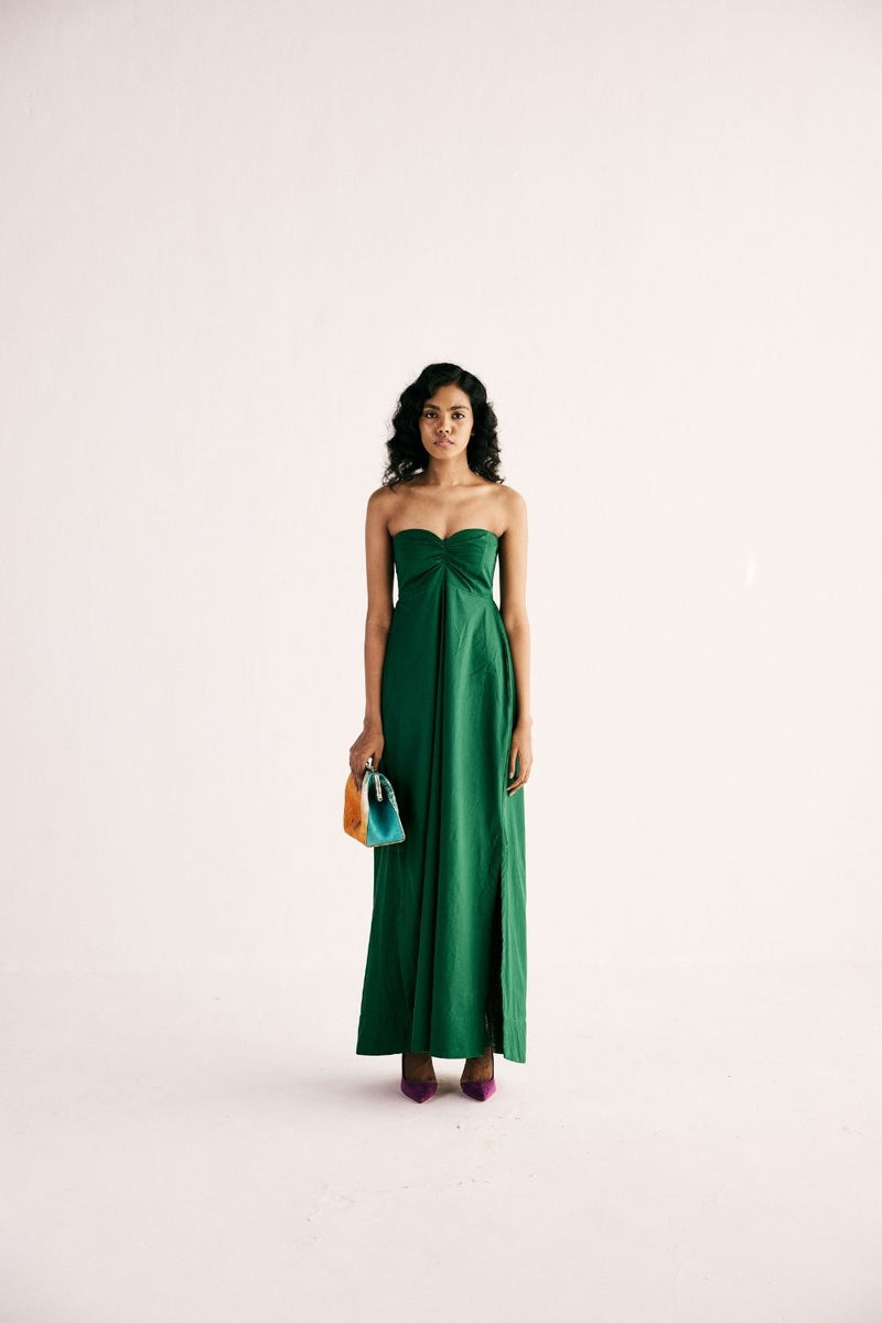 EMERALD GAZE GOWN poplin by Khara Kapas for women Worldwide