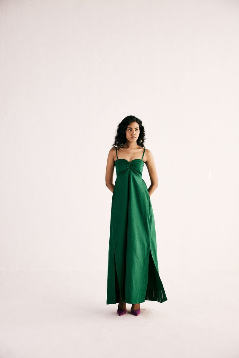 EMERALD GAZE GOWN poplin by Khara Kapas for women Worldwide