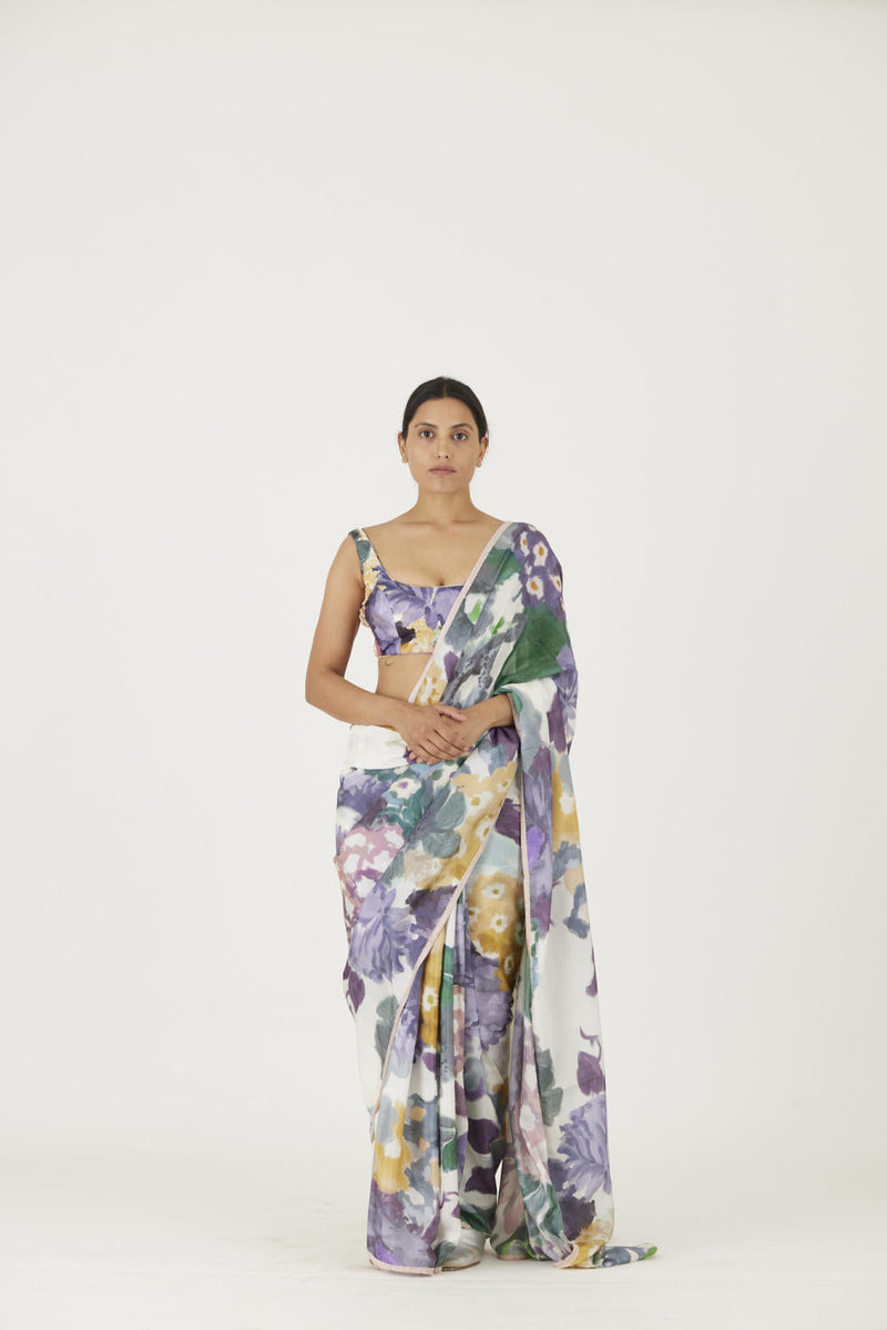 MARA SAREE mul Sarees by Yam in multi color for women Worldwide
