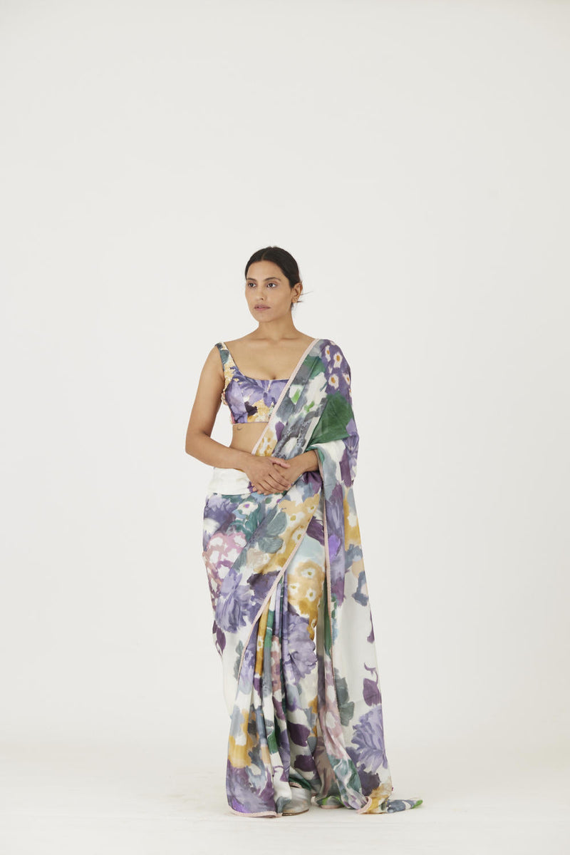 MARA SAREE mul Sarees by Yam in multi color for women Worldwide
