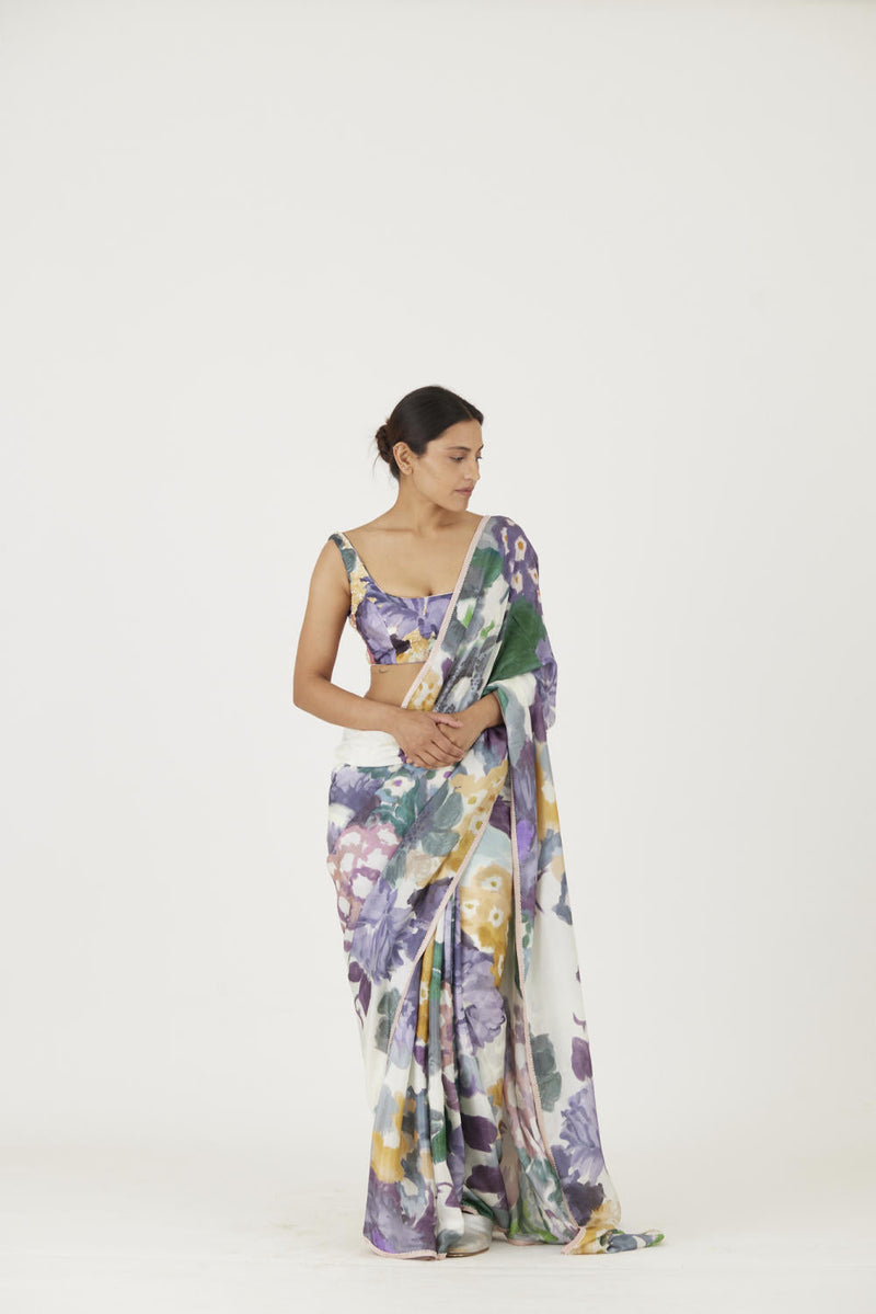 MARA SAREE mul Sarees by Yam in multi color for women Worldwide