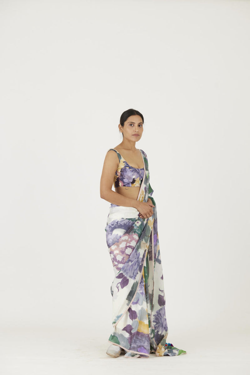 MARA SAREE mul Sarees by Yam in multi color for women Worldwide