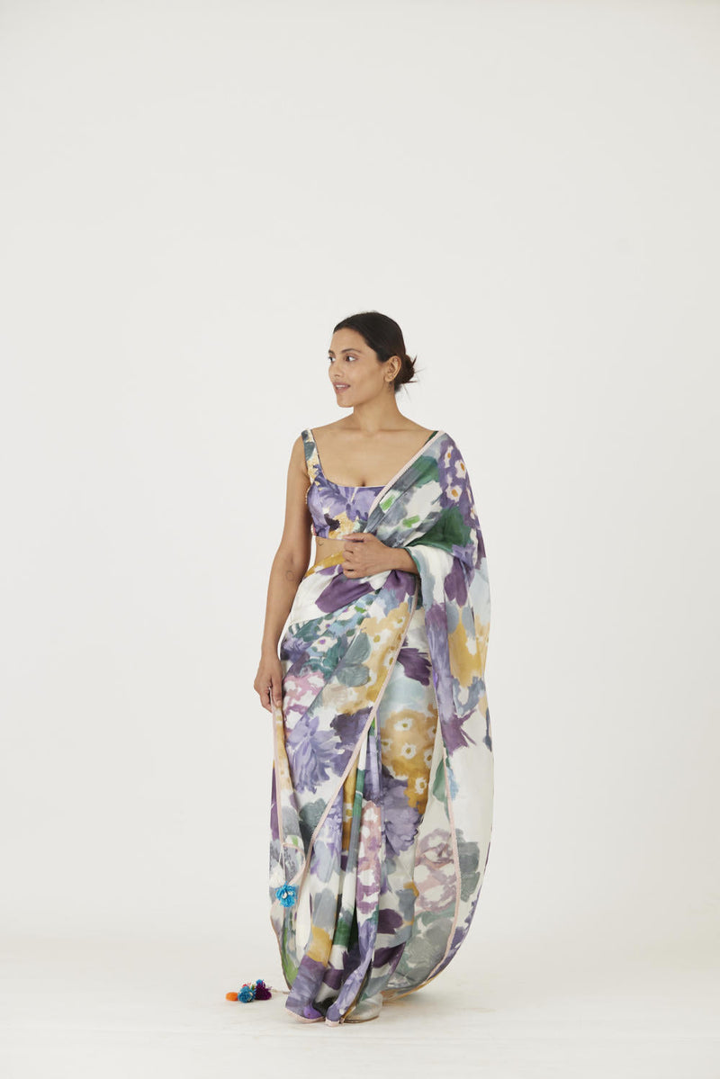 MARA SAREE mul Sarees by Yam in multi color for women Worldwide