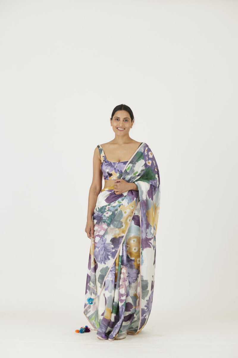 MARA SAREE mul Sarees by Yam in multi color for women Worldwide