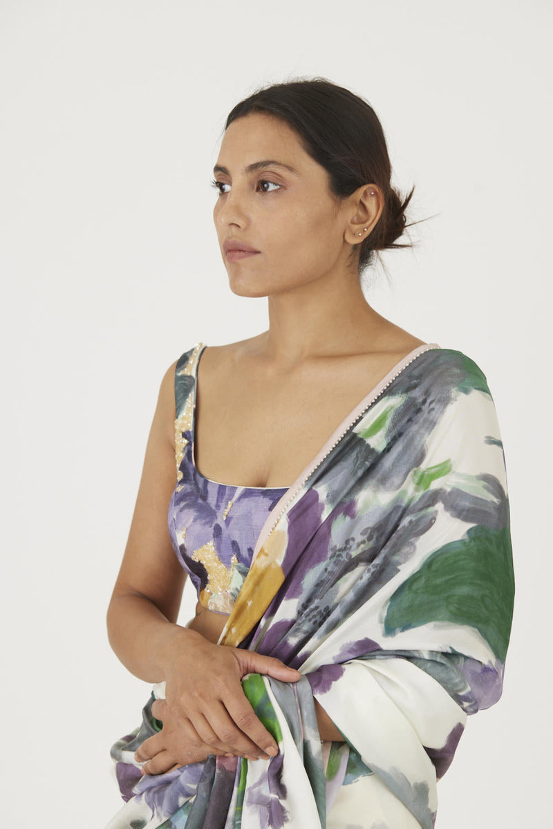MARA SAREE mul Sarees by Yam in multi color for women Worldwide
