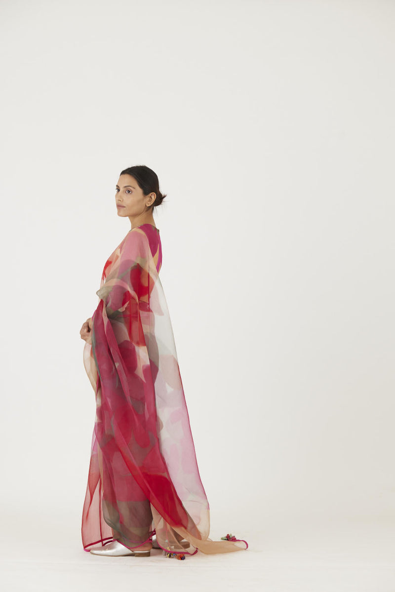 LEI LANI RED SAREE Sarees by Yam for women Worldwide