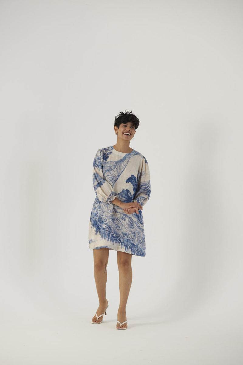 MORNI LINEN SHORT DRESS Dress by Yam in white color for women Worldwide