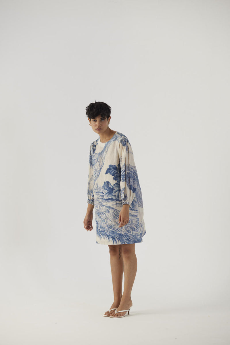 MORNI LINEN SHORT DRESS Dress by Yam in white color for women Worldwide
