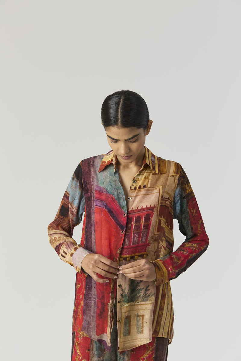 VILLA ROMA CO-ORD SET mul by Yam in multi color for women Worldwide