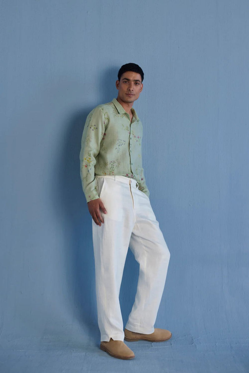 Neo Timeless Linen Pants - Ivory
