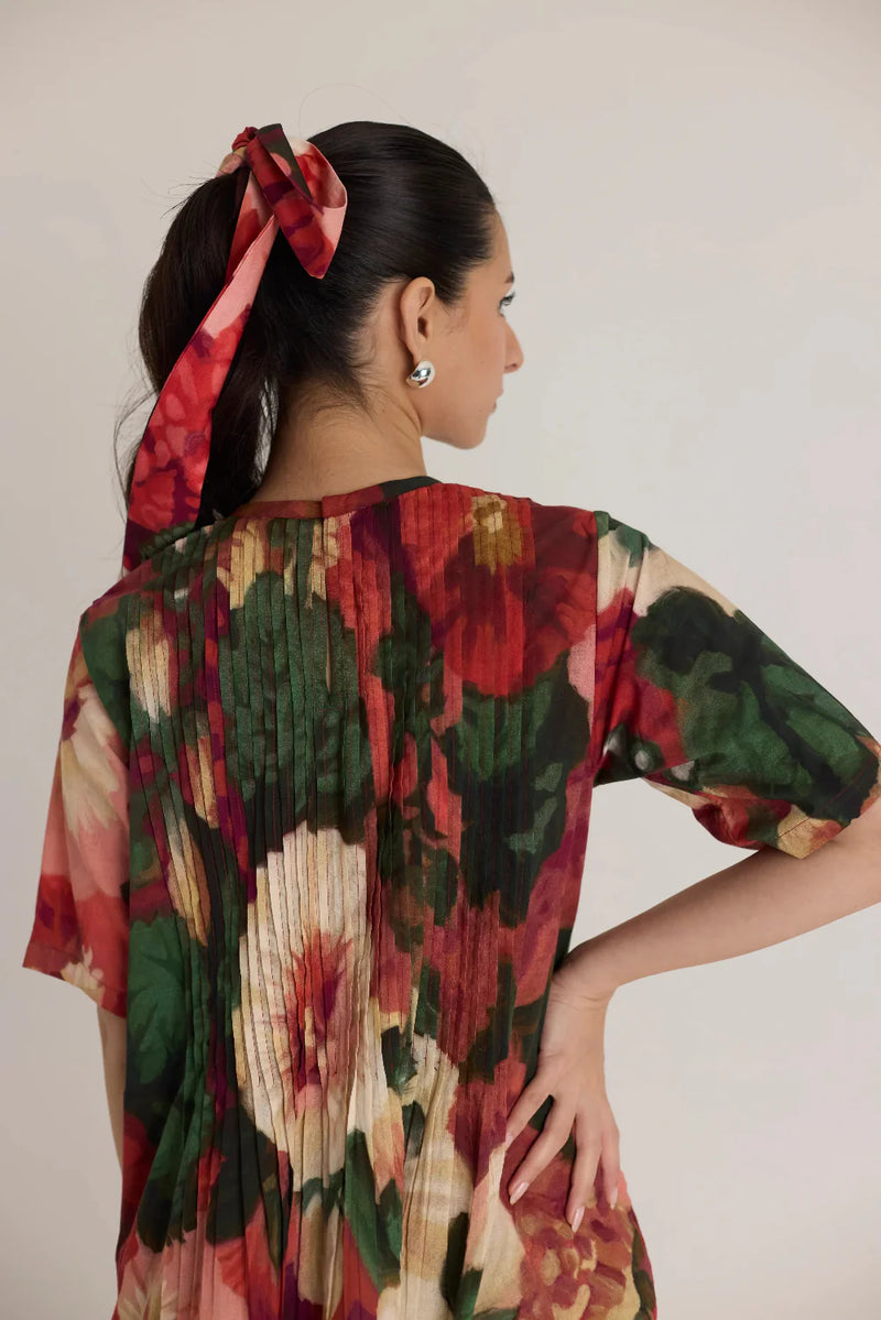 SCARLETT PINTUCKS DRESS cotton by Yam in multi color for women Worldwide