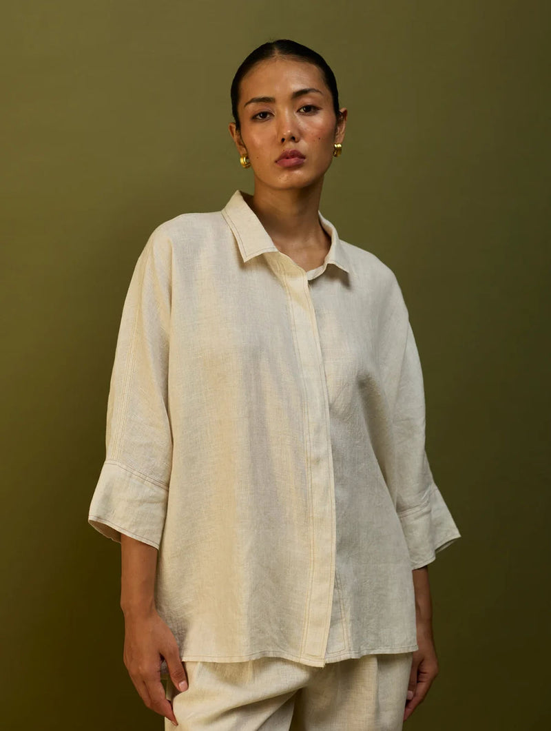 Yoko Forever Linen Co-ord Set - Off White