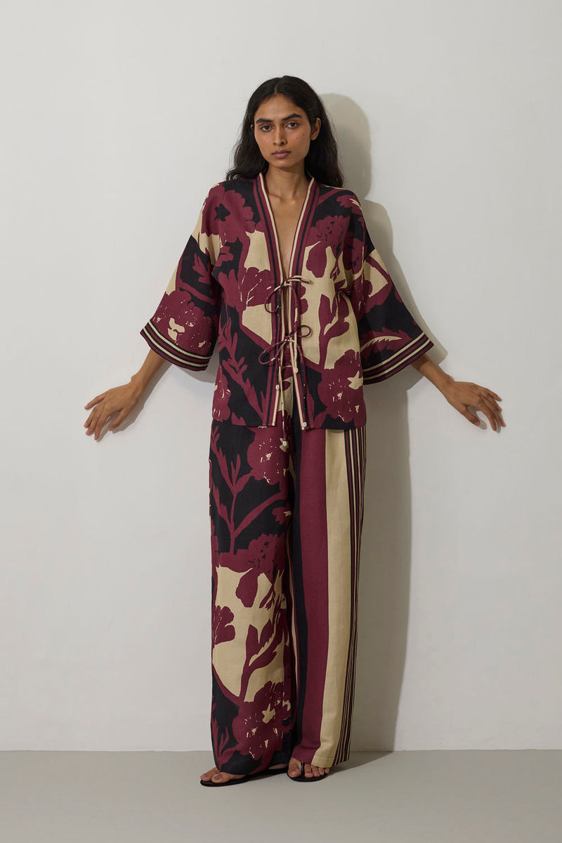 Tie-knot Marigold Set-Purple