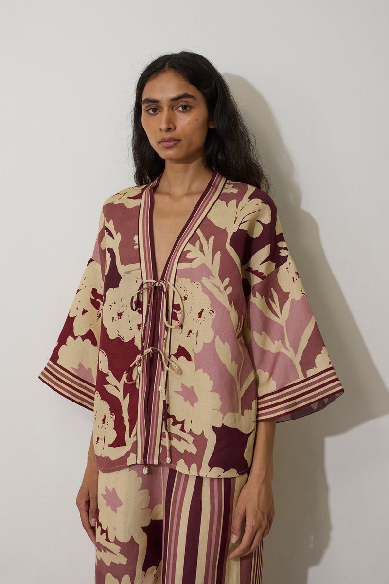 Tie-knot Marigold Set-Pink