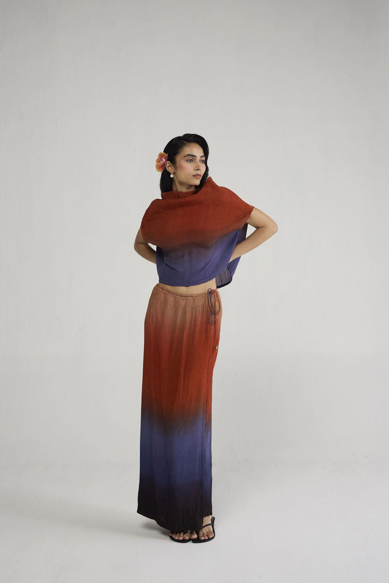 Ume Pintucks Wrap Skirt skirt by YAM-ORIENTAL GARDEN SEP'26 for women Worldwide