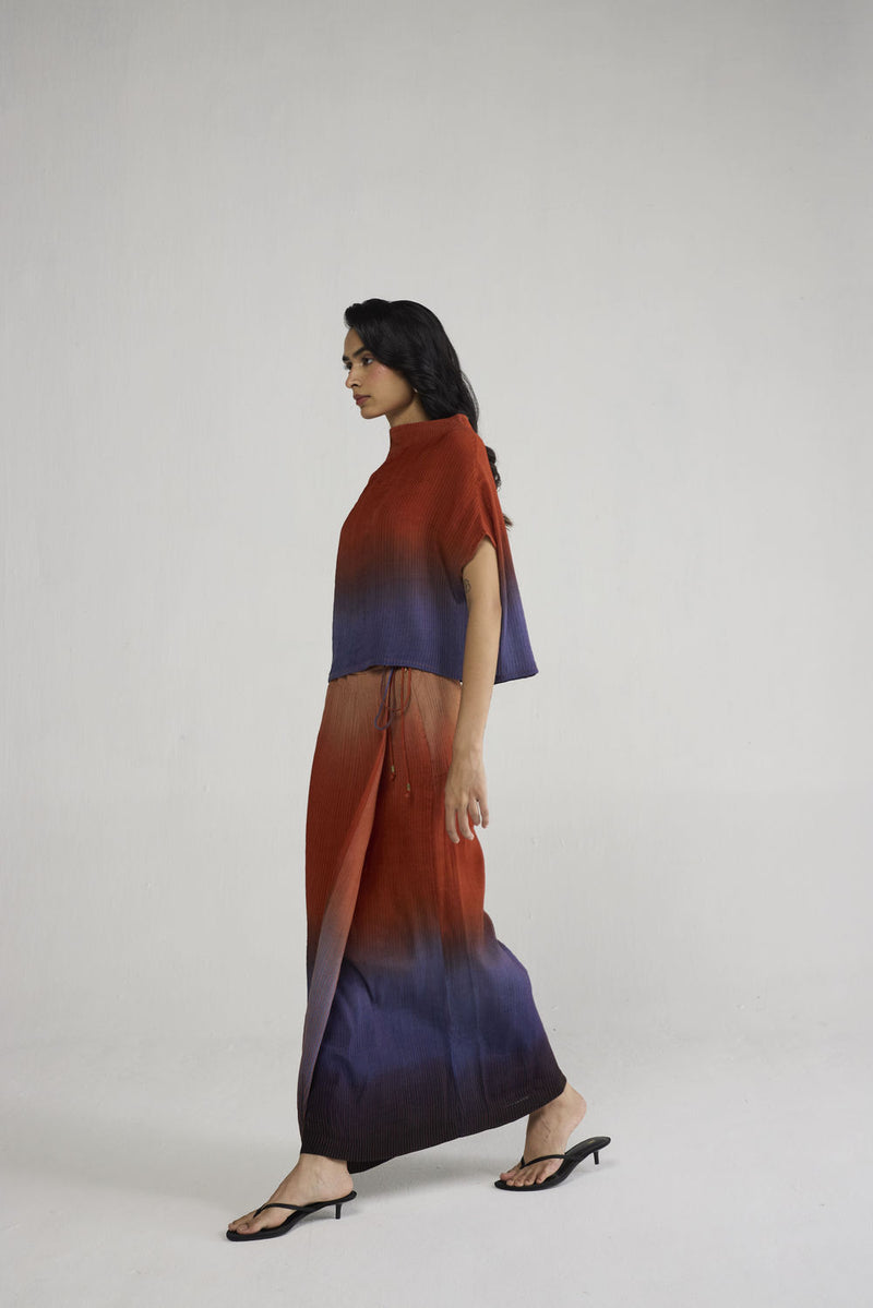 Ume Pintucks Wrap Skirt skirt by YAM-ORIENTAL GARDEN SEP'26 for women Worldwide